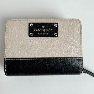 Kate Spade Colorblock Compact Bifold Wallet - Black/Cream
